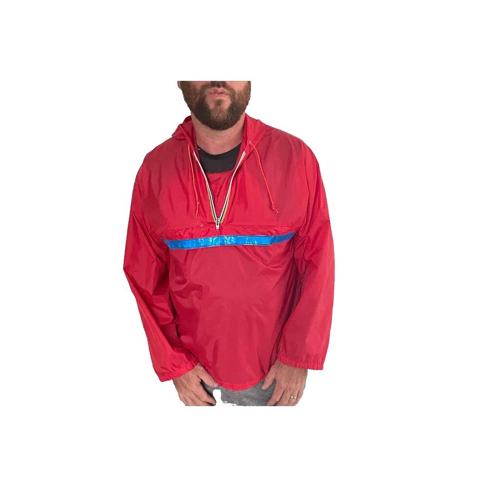 1980s Windbreaker, Size M/L, K-Way Jacket, Fanny Pack Jacket, Convertible